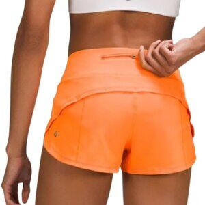 lululemon athletica Vibrant Orange Athletic Shorts